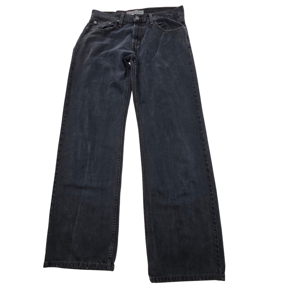 Y2K VNT Levi's 529 Low Rise Straight Jeans Men 32x32 Black Grunge Indie Hipster